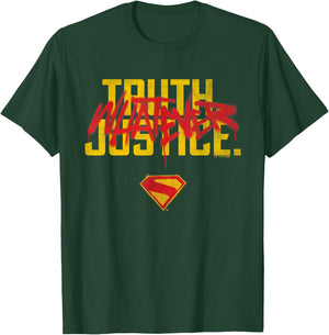 Supergirl 2026 Truth Justice Whatever Graffiti T-Shirt - T-Shirt | Forest