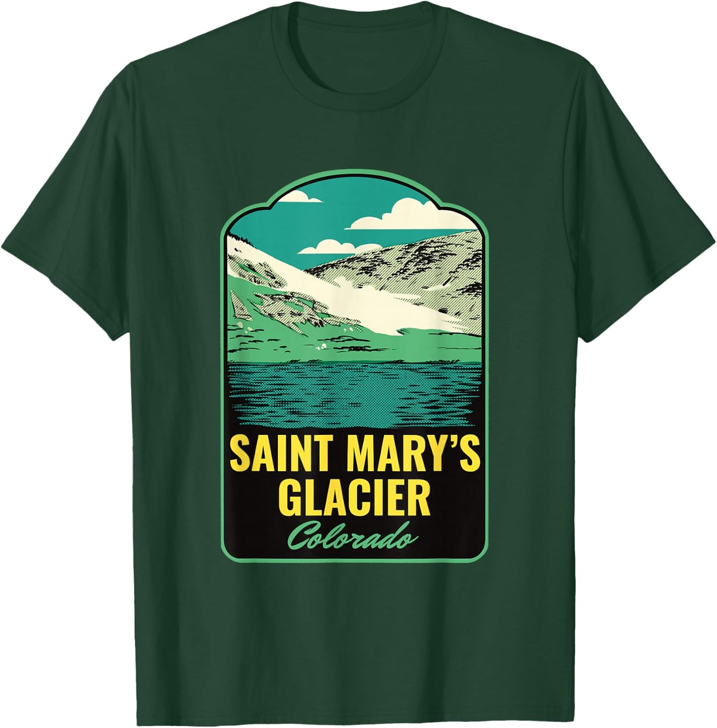 Saint Marys Glacier Colorado T-Shirt - T-Shirt | Forest