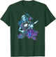 David Glimour Portrait with Guitar Colorful , Black, S T-Shirt - T-Shirt | Forest