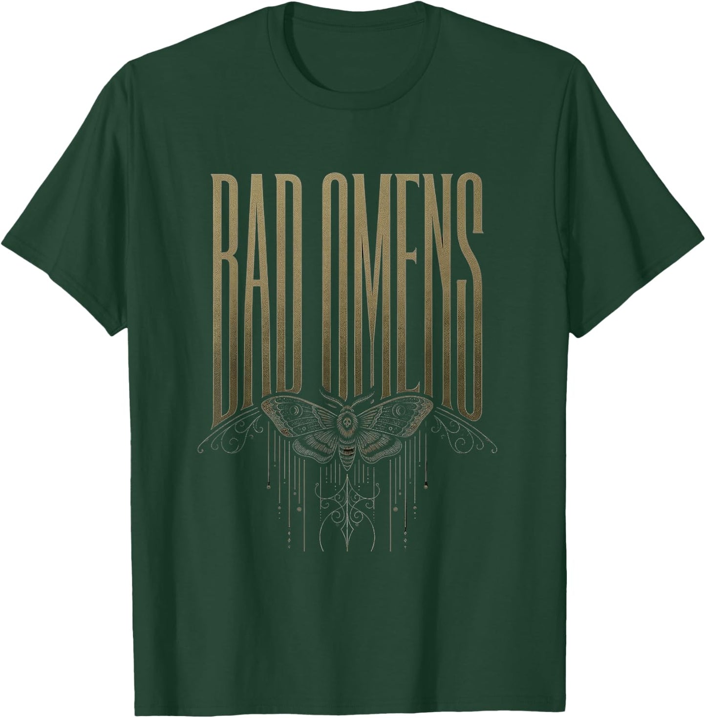 Bad Omens Motte Mythos Aberglaube Damen Herren T-Shirt - T-Shirt | Forest