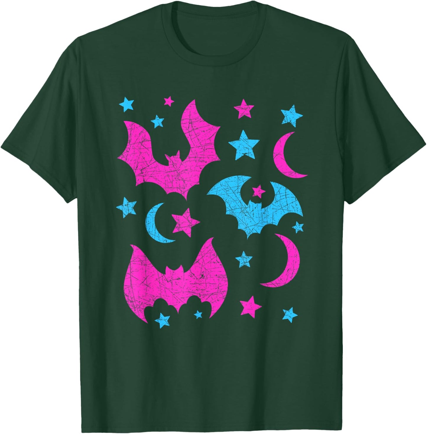 Cute Animal Lover Halloween Women Girls Kids Gift Bat T-Shirt - T-Shirt | Forest