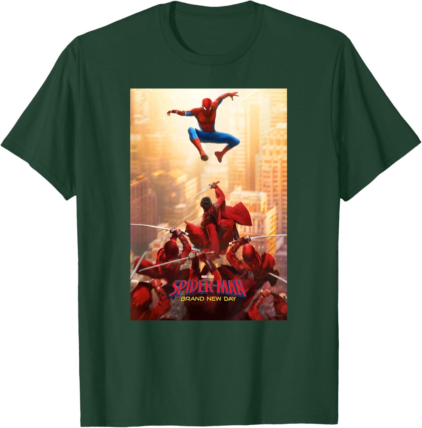 Marvel Studios Spider-Man BND Movie 2026 Hand Ninja Poster T-Shirt - T-Shirt | Forest