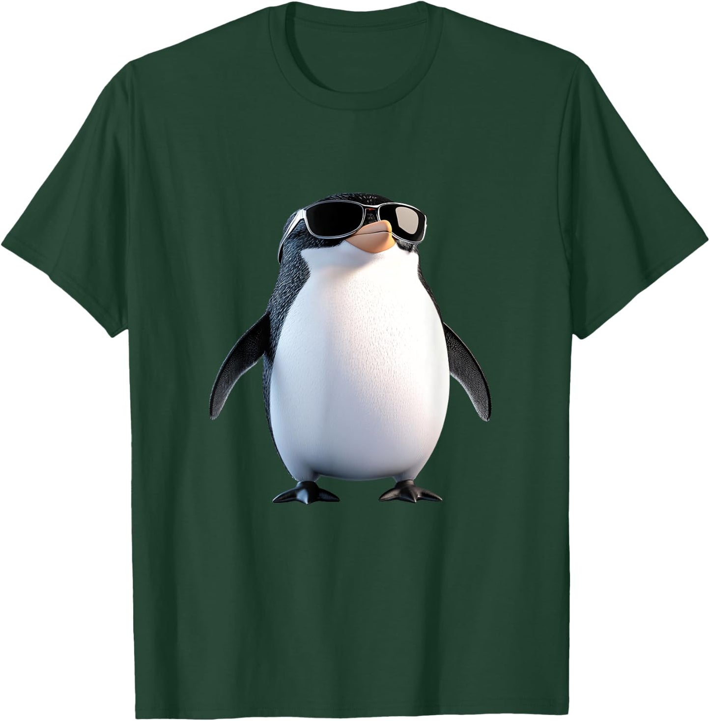 Penguin with Sunglasses - Cool Design for Penguin Fans , Black, S T-Shirt - T-Shirt | Forest