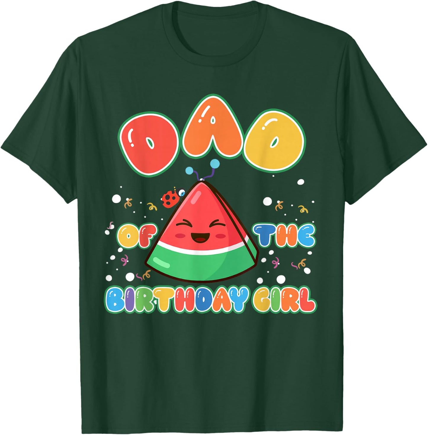 Mom and Dad of The Birthday Girl Funny Melon Family Matching T-Shirt - T-Shirt | Forest