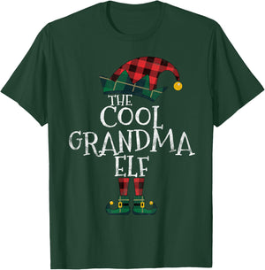 The Cool Grandma Elf Matching Family Group Gift Christmas T-Shirt - T-Shirt | Forest