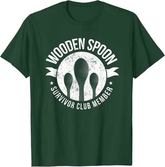 Funny Retro Vintage Wooden Spoon Survivor T-Shirt - T-Shirt | Forest