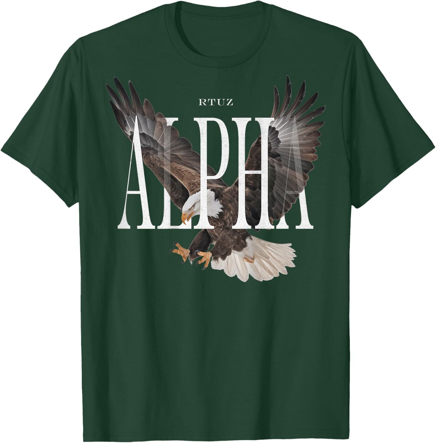 Hip Hop Y2K Vintage Retro Edgy Backprint Streetwear Adler T-Shirt - T-Shirt | Forest