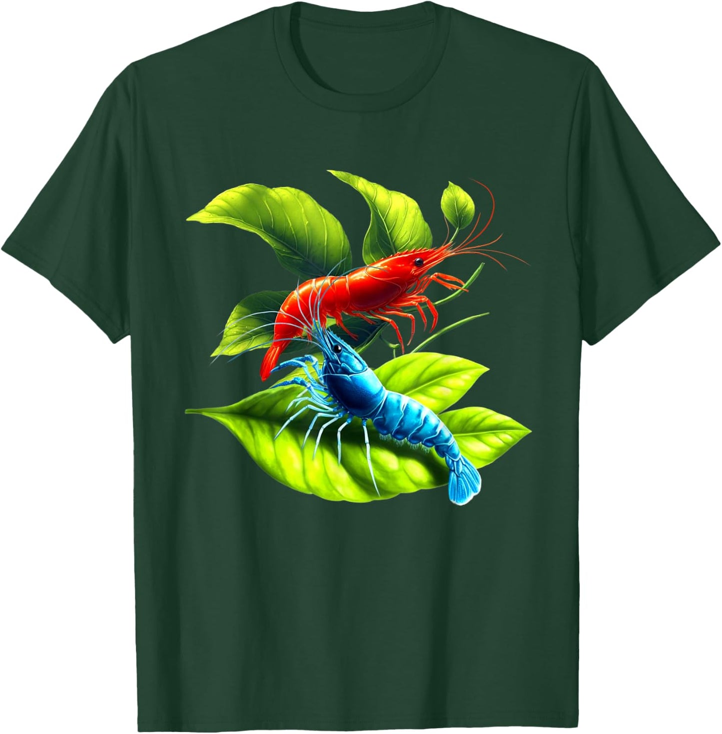 Blue Cherry Shrimp Breeder Neocaradina Freshwater Aquarium T-Shirt - T-Shirt | Forest