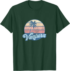 Ventura California CA T Shirt Vintage 70s Retro Surfer T-Shirt - T-Shirt | Forest