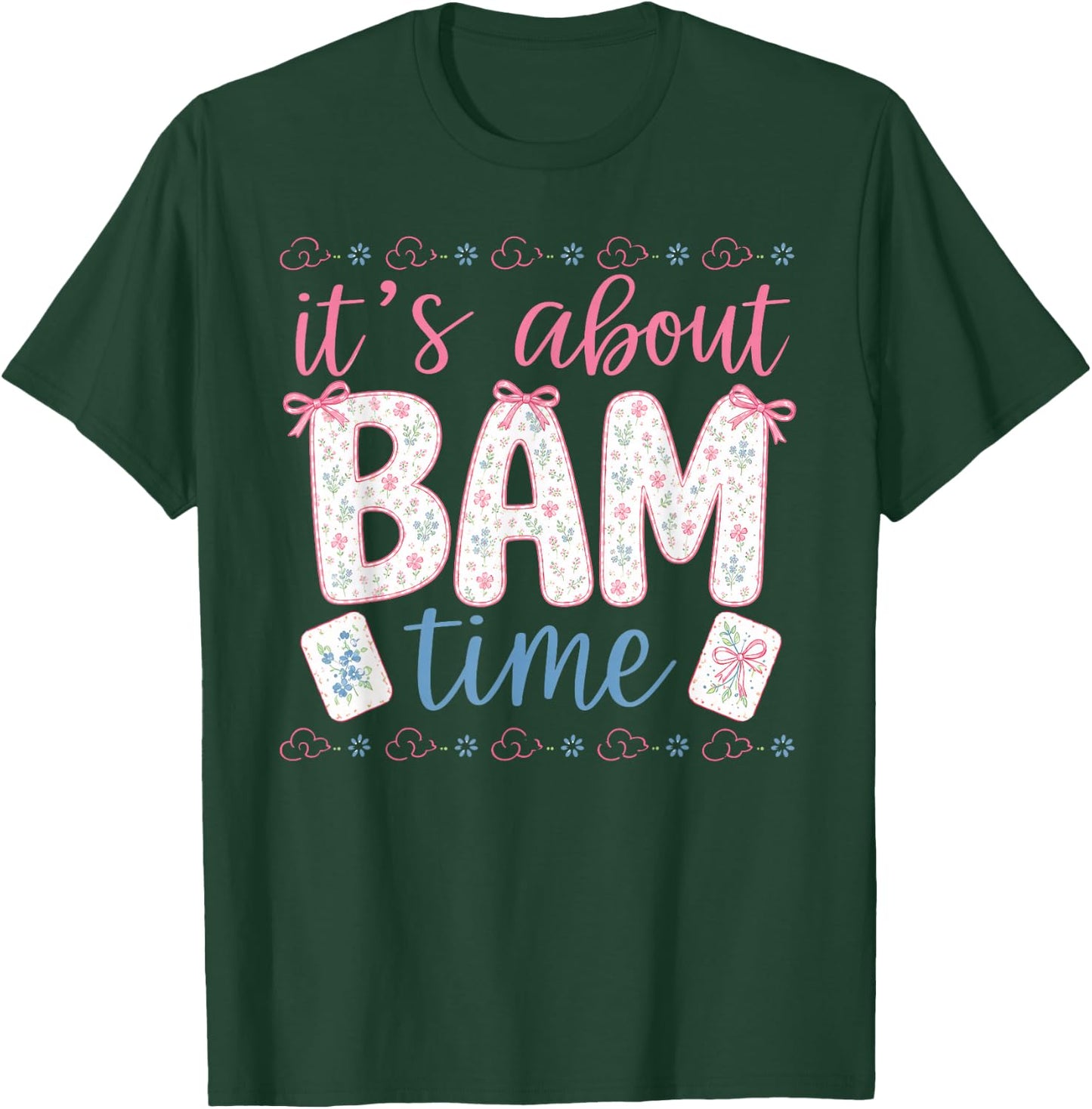 Coquette Funny Mahjong It's About Bamn Time Outfit T-Shirt - T-Shirt | Forest
