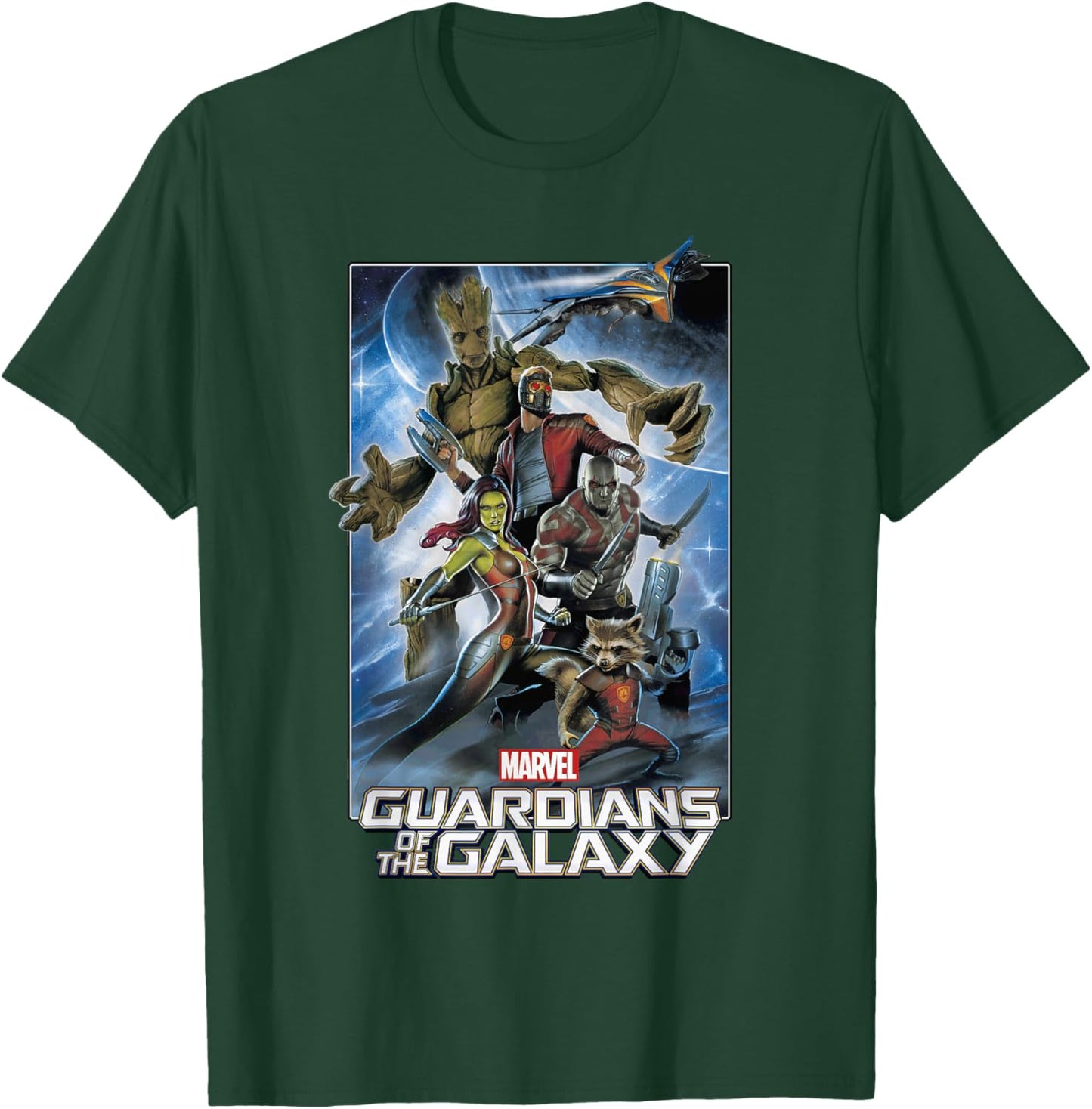 Marvel Guardians of The Galaxy Group Poster Graphic T-Shirt - T-Shirt | Forest