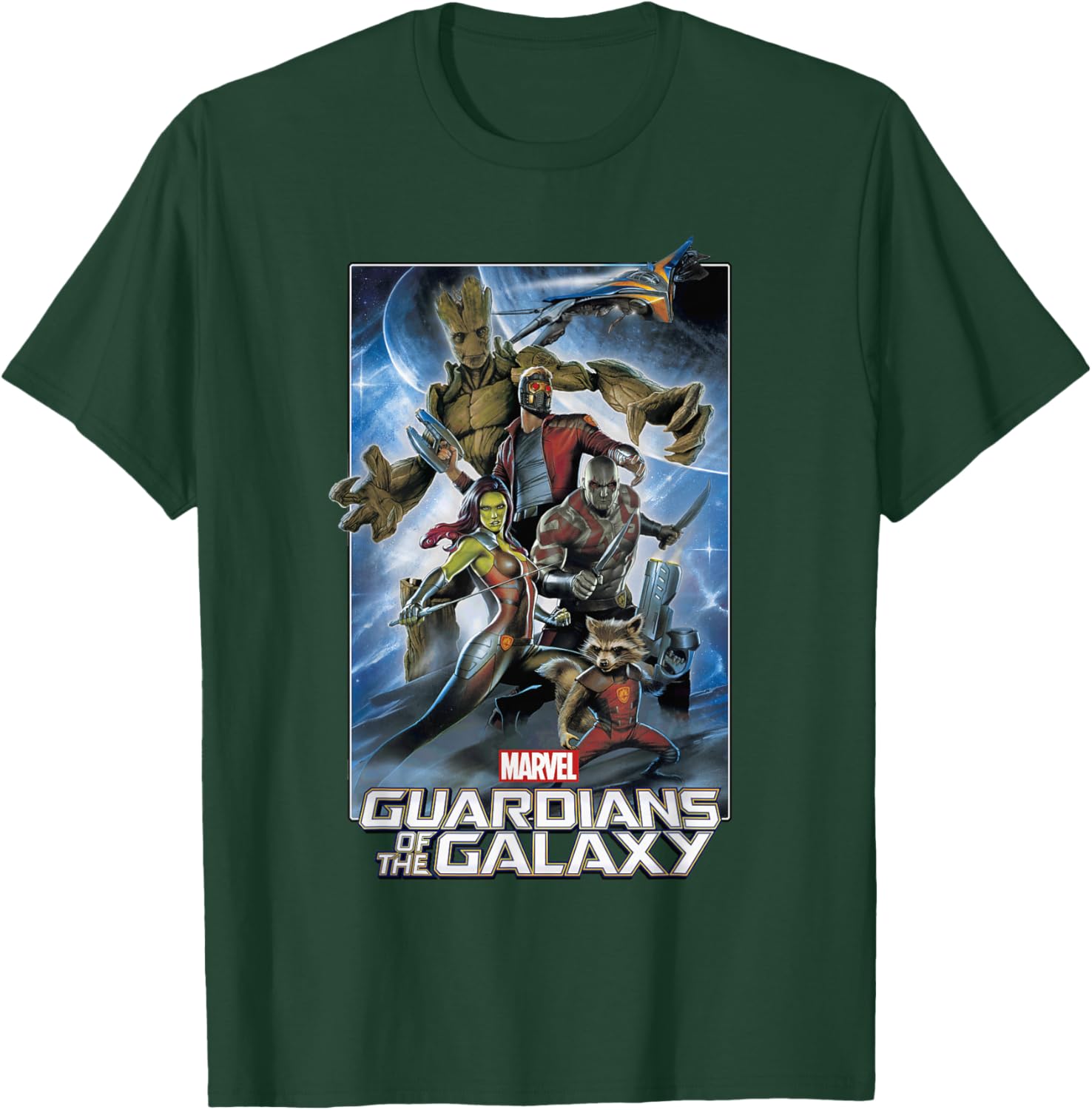 Marvel Guardians of The Galaxy Group Poster Graphic T-Shirt - T-Shirt | Forest