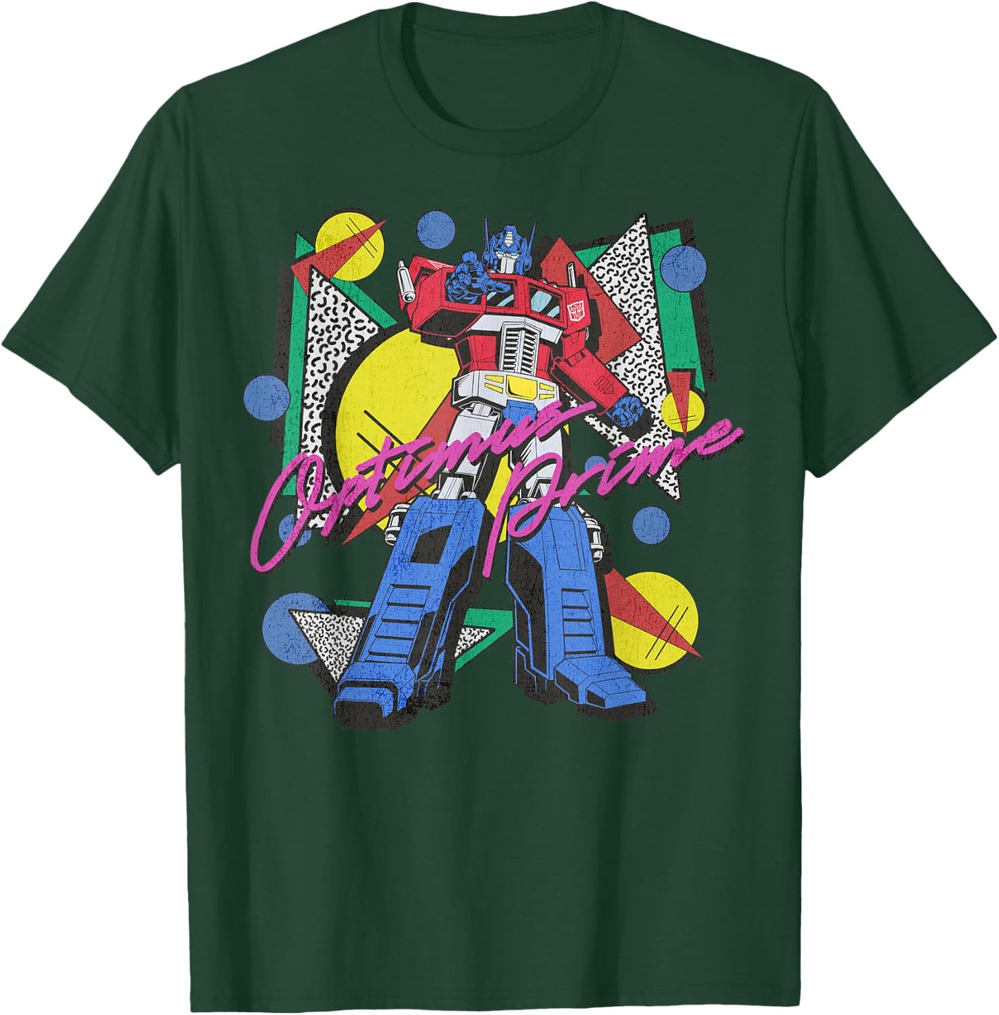 Transformers Retro Optimus Prime 80's Print T-Shirt - T-Shirt | Forest