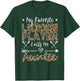 My Favorite Lacrosse Player Calls Me Aunt Auntie Leopard T-Shirt - T-Shirt | Forest