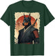 Ninja Doberman Samurai Warrior Katana Japanese Art T-Shirt - T-Shirt | Forest