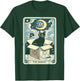 Black Cat The Hermit Tarot Card Women T-Shirt - T-Shirt | Forest