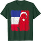 Demi-Drapeau de la France Turquie Turquie T-Shirt - T-Shirt | Forest