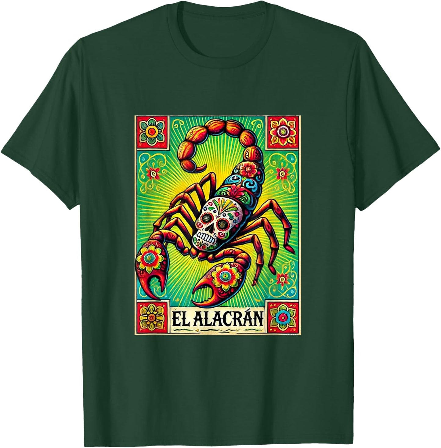 El Alacran Dia de Muertos T-Shirt - T-Shirt | Forest