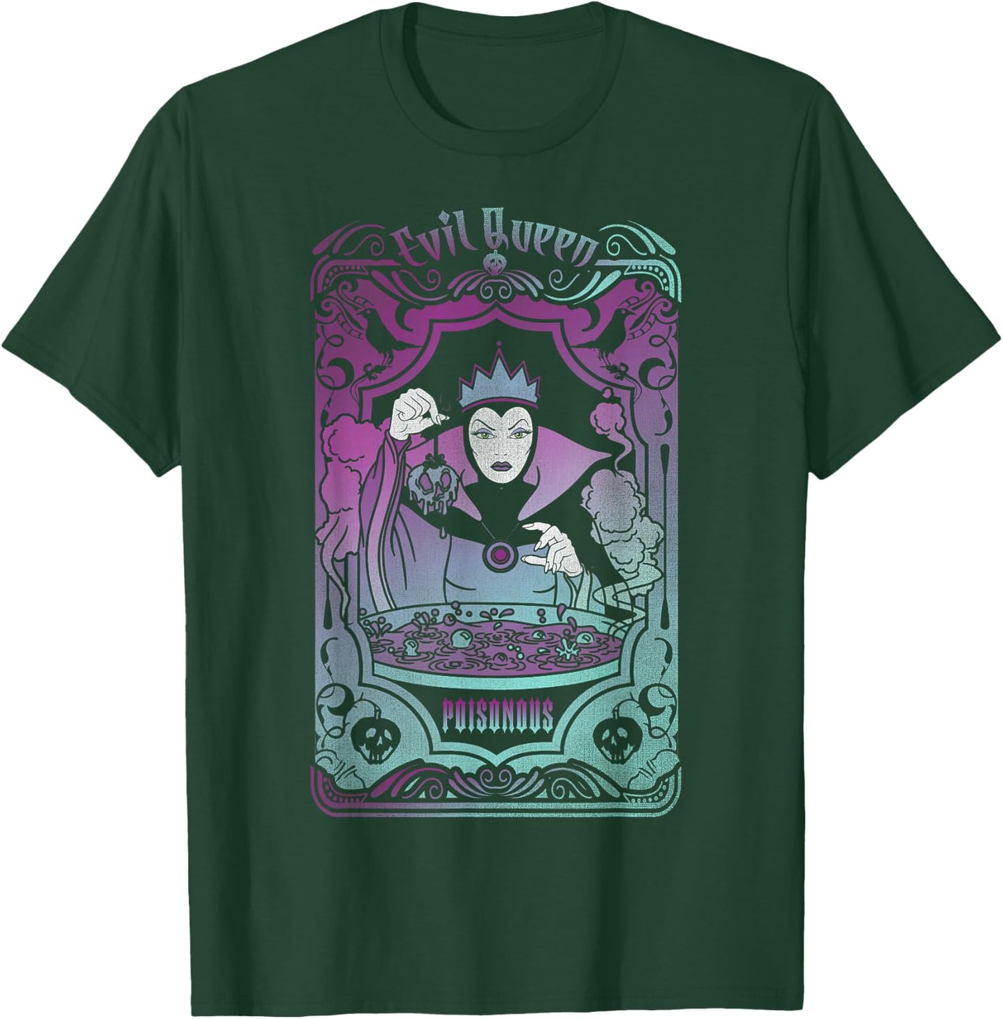 Disney Villains Snow White Evil Queen Tarot Card T-Shirt - T-Shirt | Forest