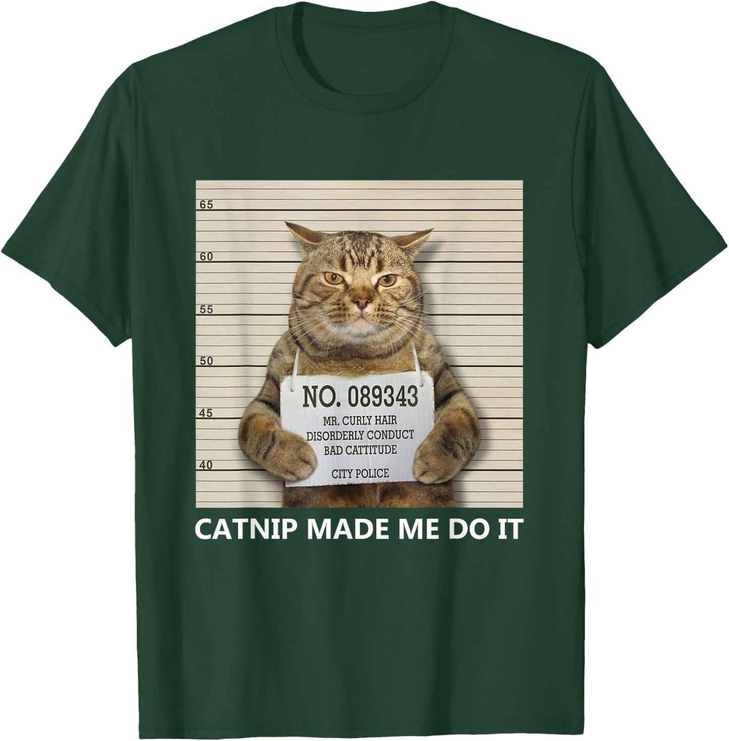 Catnip Made Me Do It Funny Cat Women T-Shirt - T-Shirt | Forest
