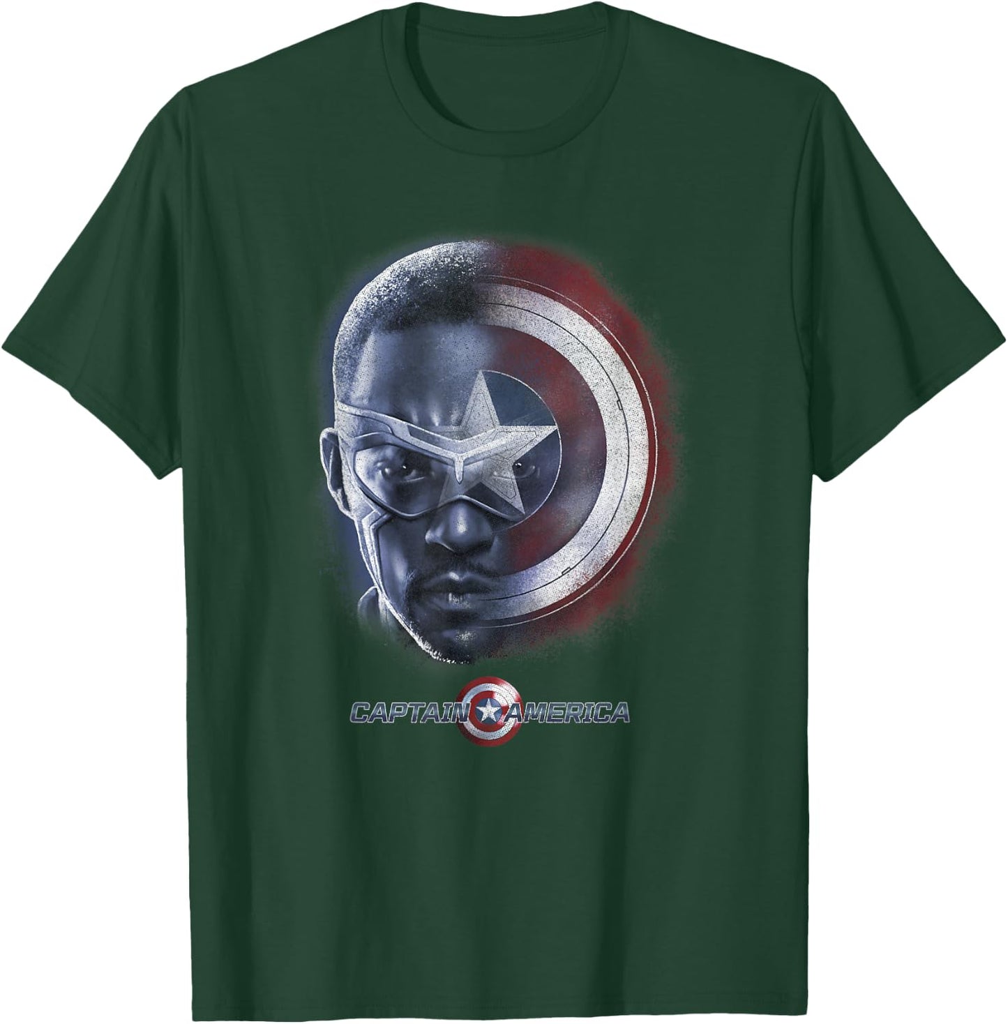 Marvel Falcon Winter Soldier Captain America Sam Shield T-Shirt - T-Shirt | Forest