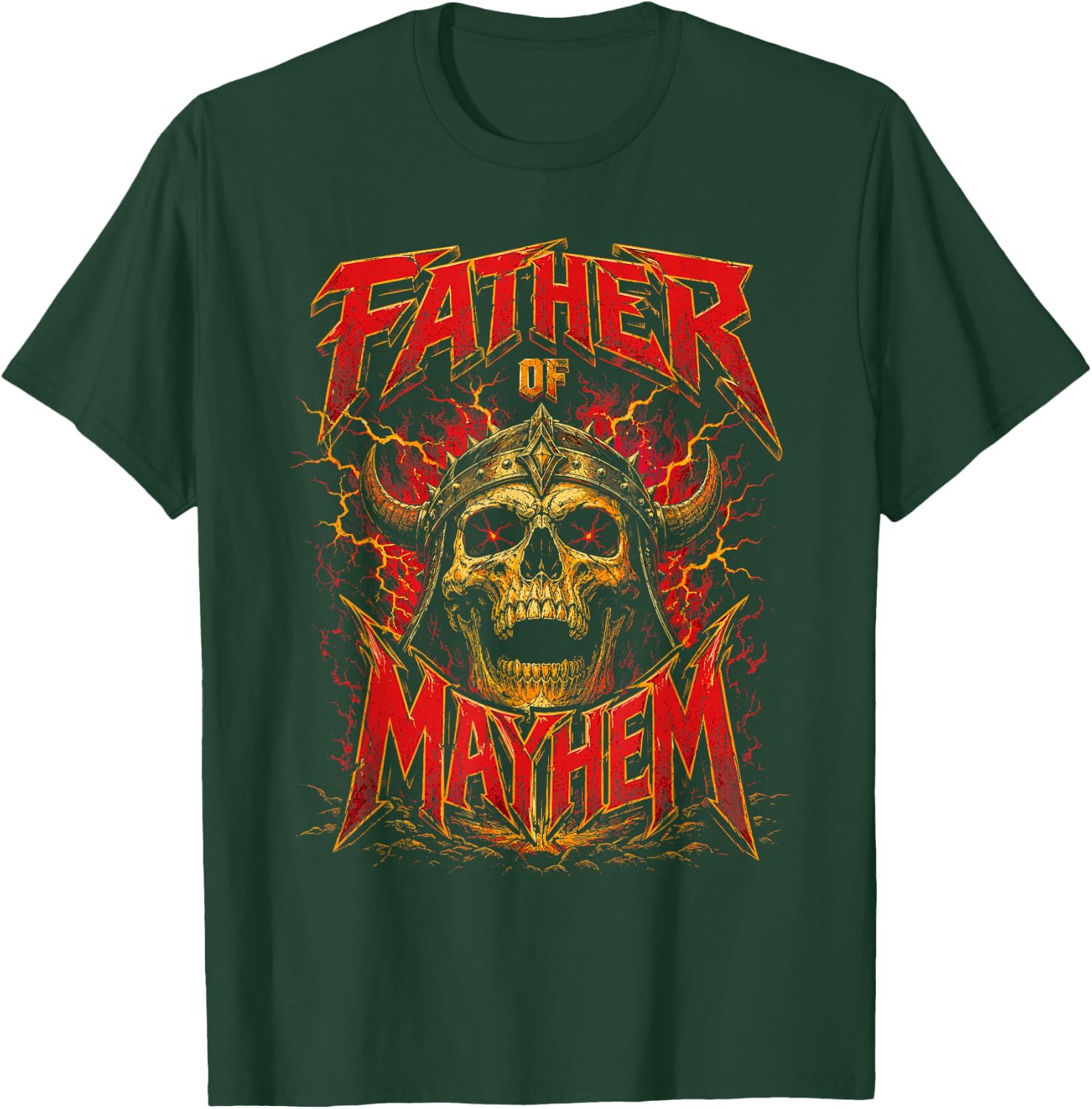 Father's Day Father of Mayhem Funny Dad Matching Family T-Shirt - T-Shirt | Forest