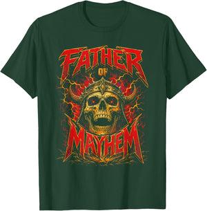Father's Day Father of Mayhem Funny Dad Matching Family T-Shirt - T-Shirt | Forest