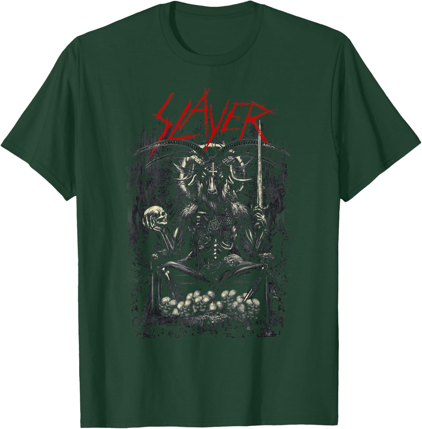 Slayer Reigning Goat Re-Color T-Shirt - T-Shirt | Forest