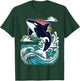 Orca Ocean Wildlife Illustration - Marine Mammal Graphic T-Shirt - T-Shirt | Forest