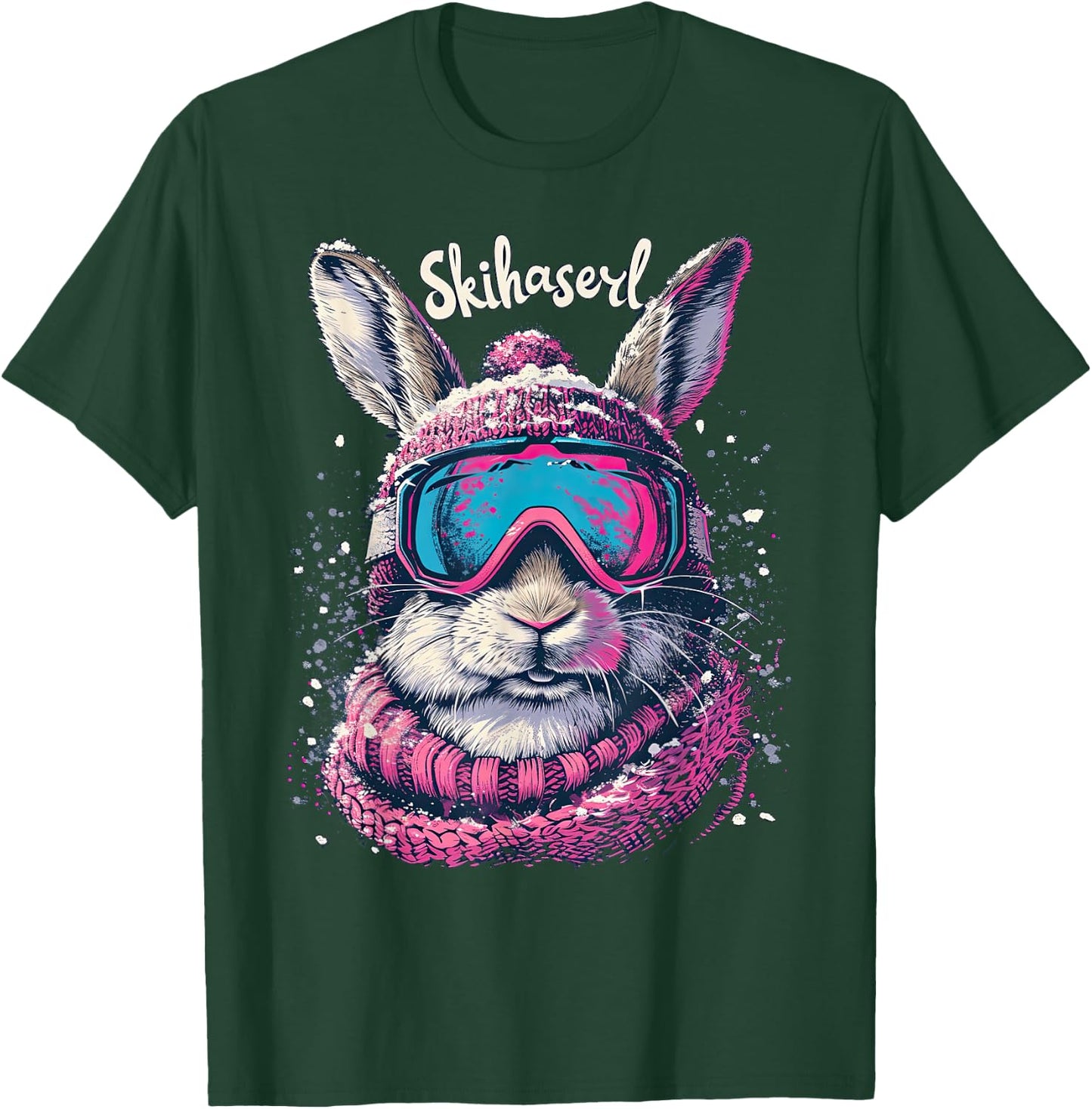 Skihaserl Apres Ski Haserl Skier Winter Women's , black T-Shirt - T-Shirt | Forest