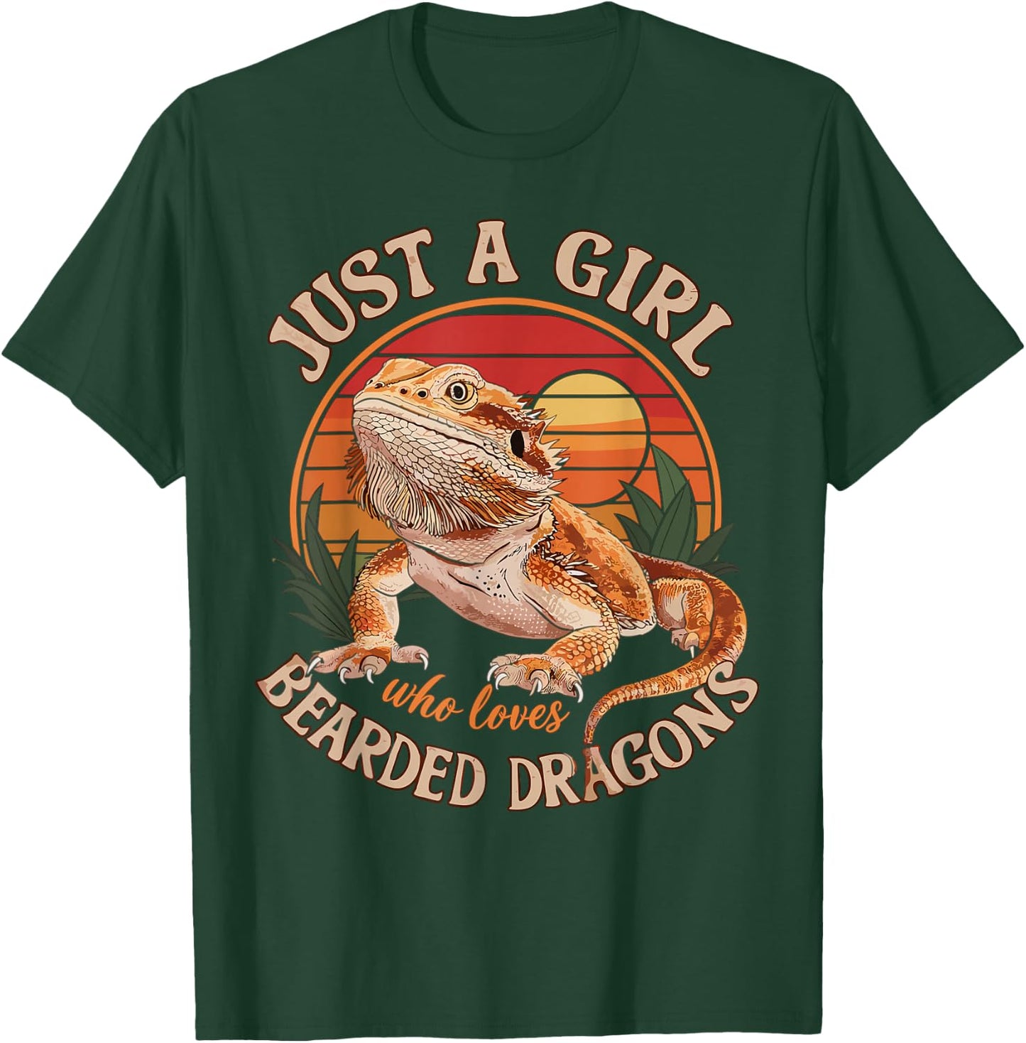 Just a Girl Who Loves Bearded Dragon T-Shirt - T-Shirt | Forest