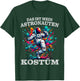 Carnival Space Suit Space Astronaut Costume Colourful , black T-Shirt - T-Shirt | Forest