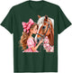 Horse Christmas Girl Equestrian Rider Cowgirl Pink Floral T-Shirt - T-Shirt | Forest