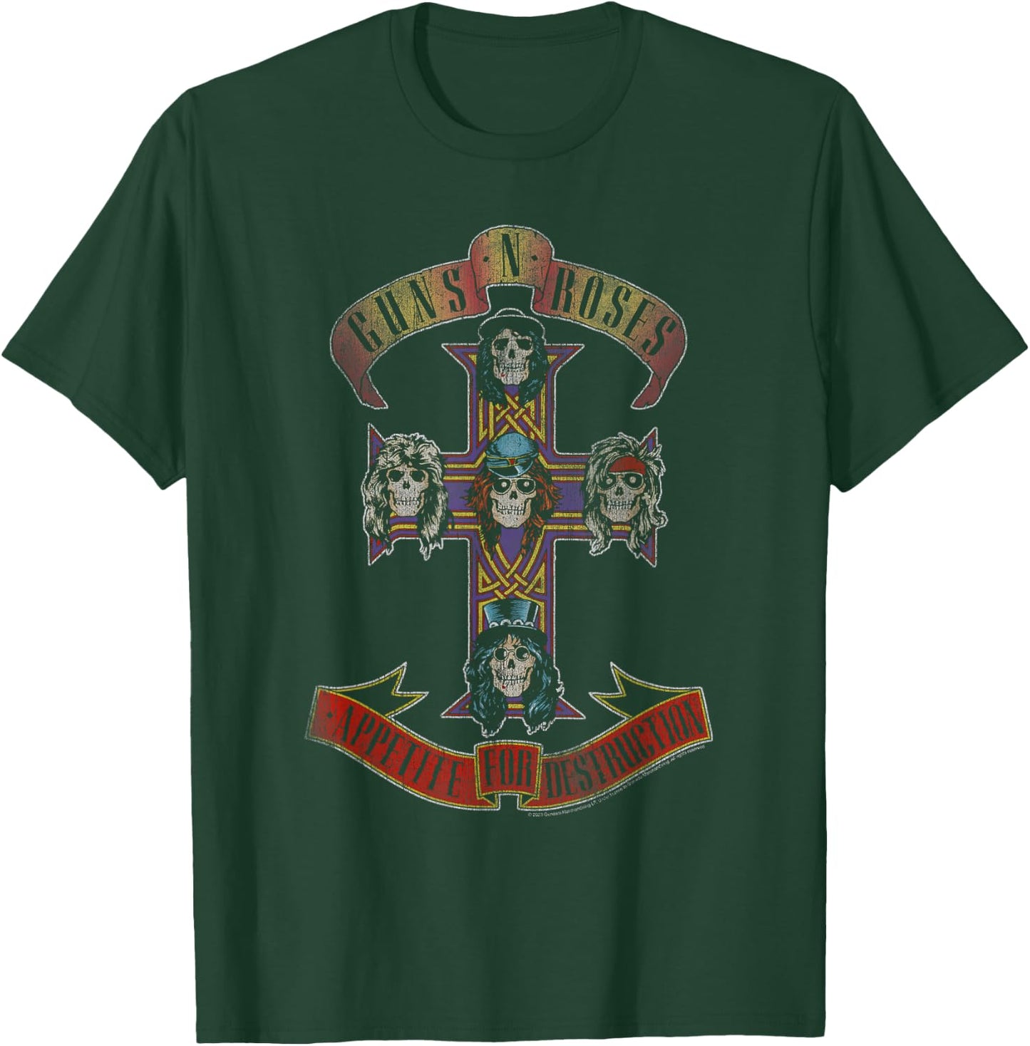Guns 'n' Roses Appetite for Destruction Rock Music Band , black T-Shirt - T-Shirt | Forest