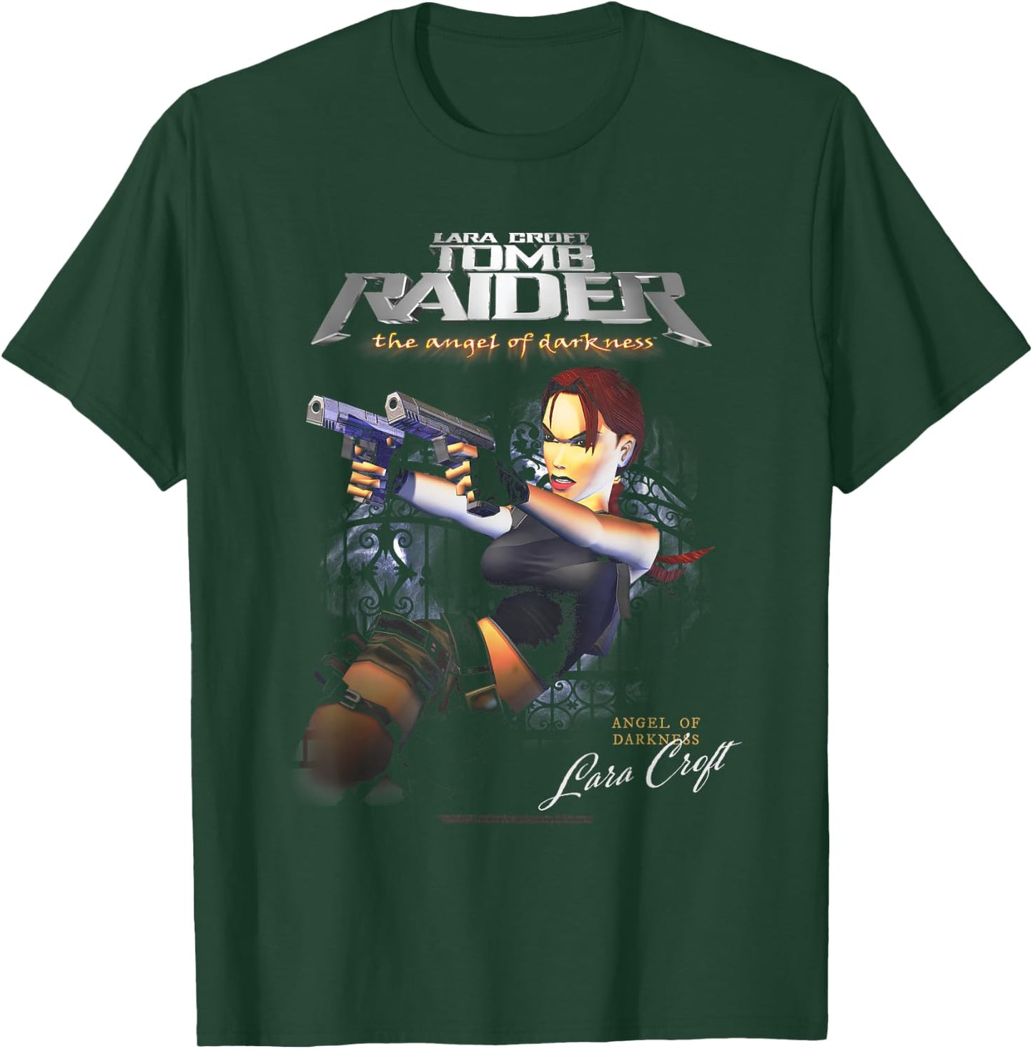 The Angel of Darkness Lara Croft Video Game T-Shirt - T-Shirt | Forest