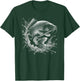 Carp Jumping Out of the Water Fish Design for Angler , black T-Shirt - T-Shirt | Forest