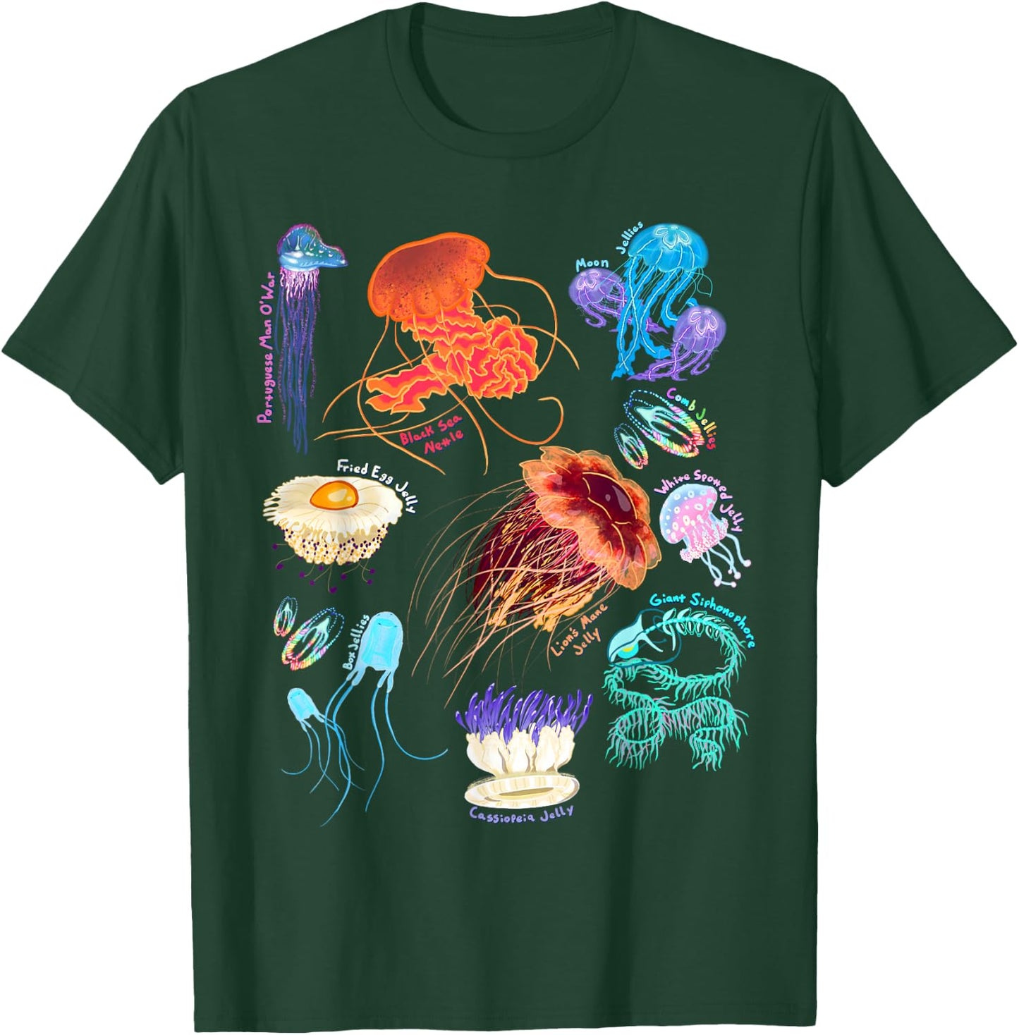 Marine Biology Jellyfish T-Shirt - T-Shirt | Forest