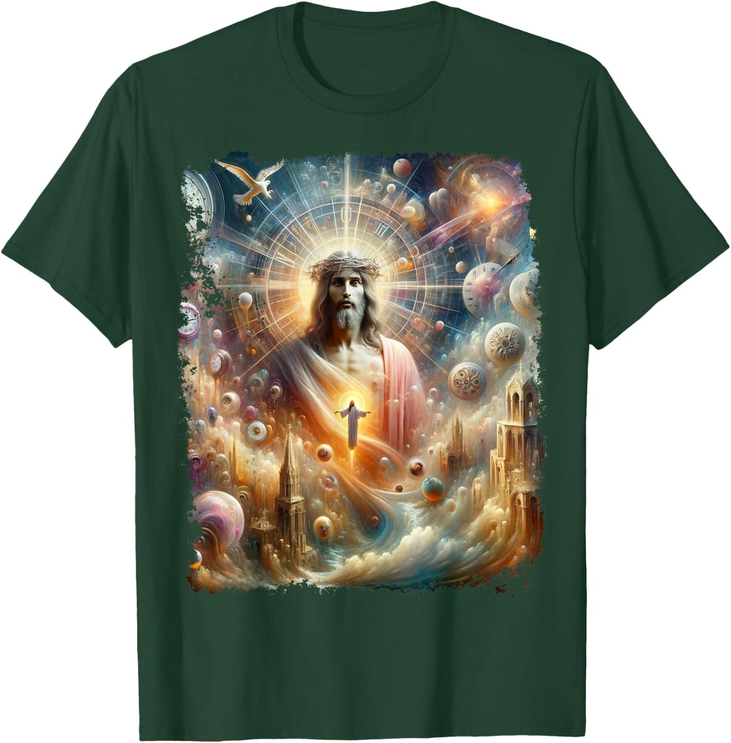 Jesus Christ Christian T-Shirt - T-Shirt | Forest