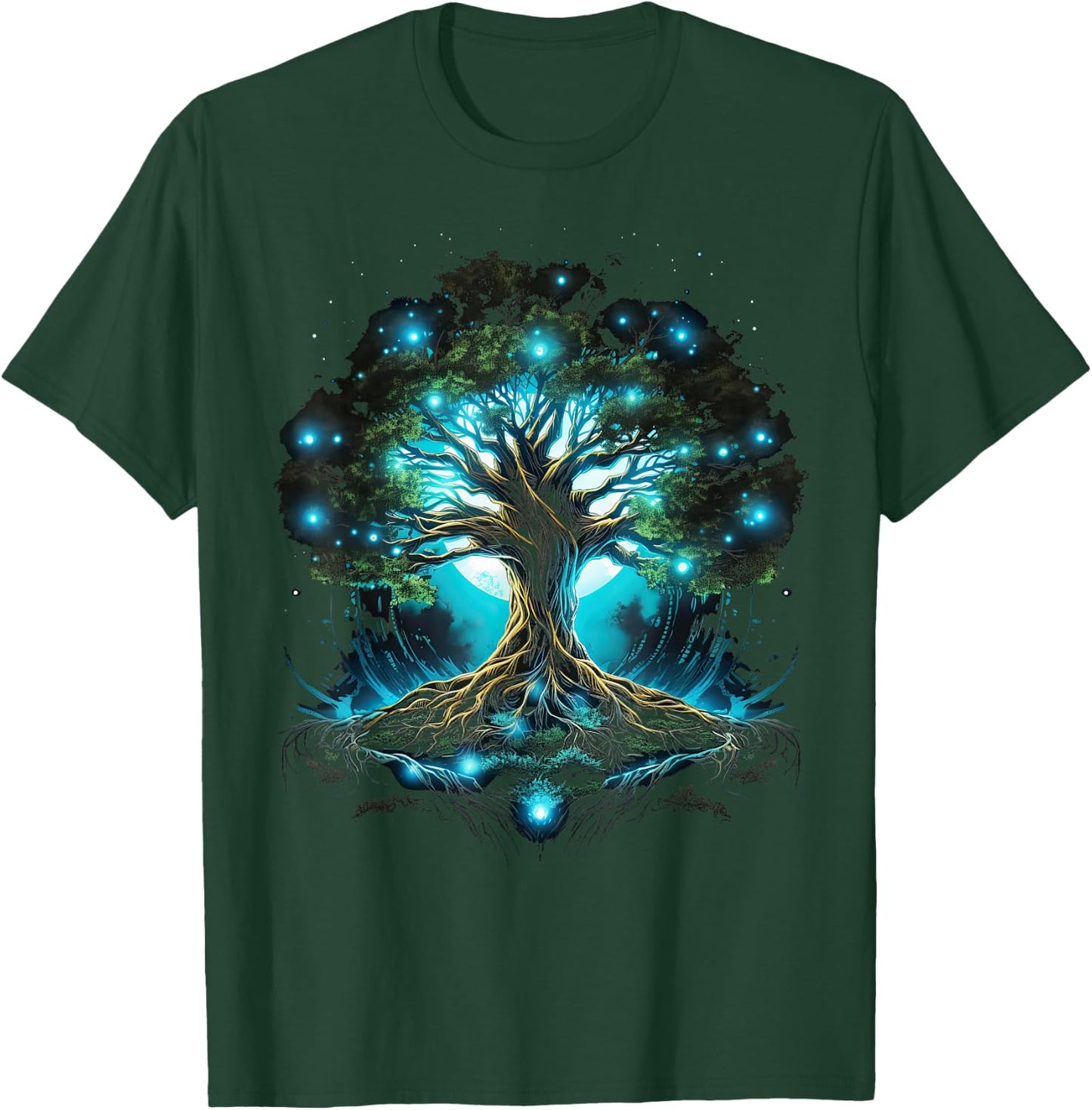 Tree of Life Viking Midgard Thor Walhalla , black T-Shirt - T-Shirt | Forest
