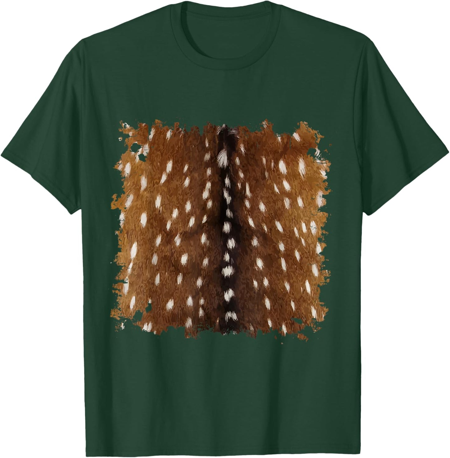 Exotic Axis Deer Hide Print T-Shirt - T-Shirt | Forest