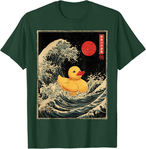 Rubber Duck Ducky Duckie Kanagawa Artwork T-Shirt - T-Shirt | Forest
