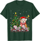 Maltipoo Dog Christmas Tree Lights Santa Pajamas Xmas Women Kids T-Shirt - T-Shirt | Forest