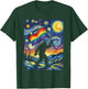 Bigfoot Starry Night Sasquatch Gay Pride LGBT Support T-Shirt - T-Shirt | Forest