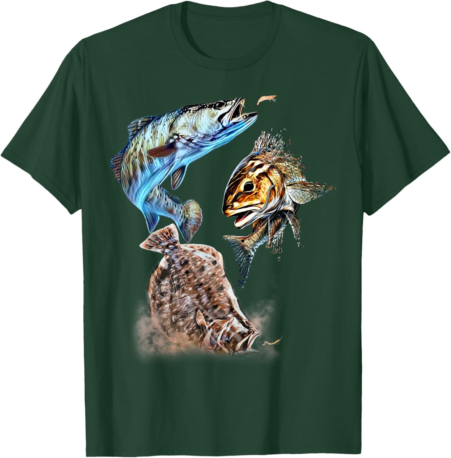 Texas Slam Fishing Gear , Women & Kids Inshore Slam T-Shirt - T-Shirt | Forest