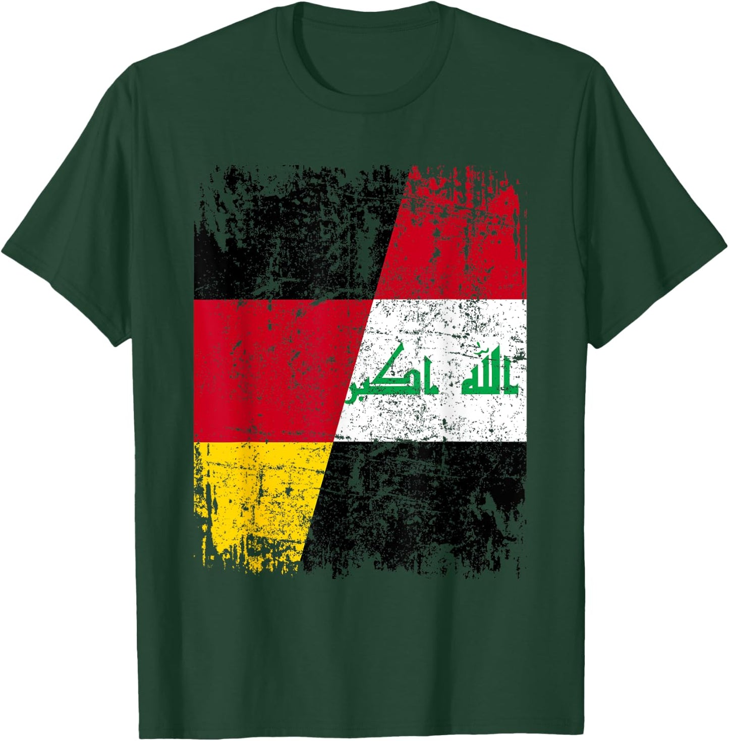 IRAK DEUTSCHLAND Flagge | Damen Herren Kinder | Irak T-Shirt - T-Shirt | Forest