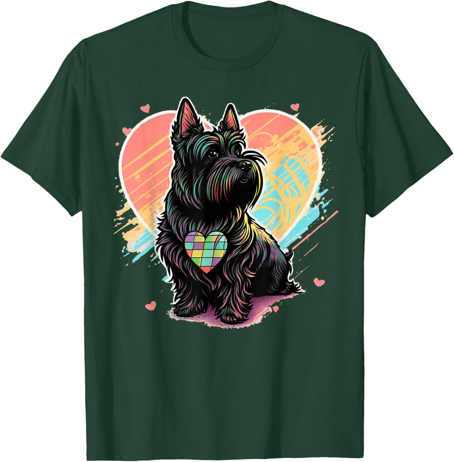 Scottie Dog Scottish Terrier Item Valentines Day Owner T-Shirt - T-Shirt | Forest