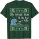 Funny Ugly Sweater Christmas Surfing Surfer Surf Board Shirt T-Shirt - T-Shirt | Forest
