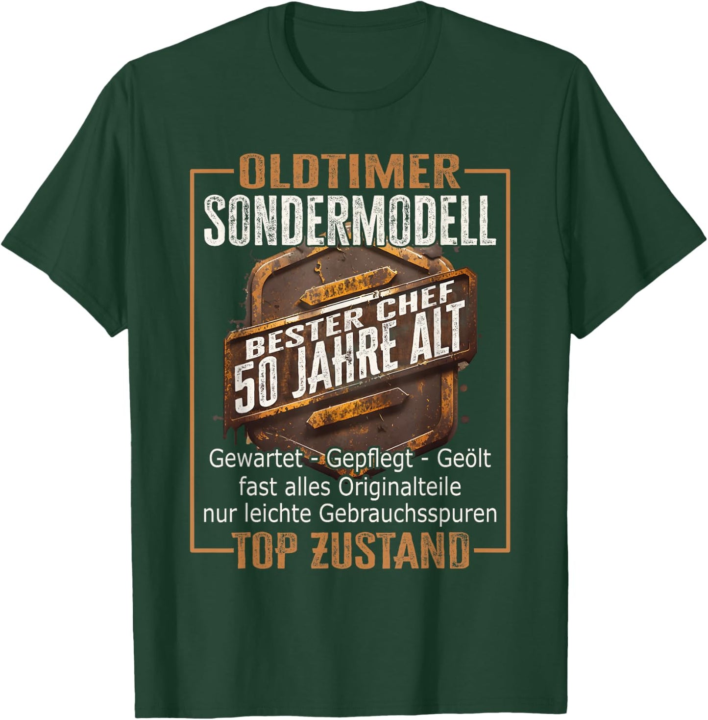 50 Geburtstag Chef Sondermodell Mann 50 Jahre Männer 50er T-Shirt - T-Shirt | Forest
