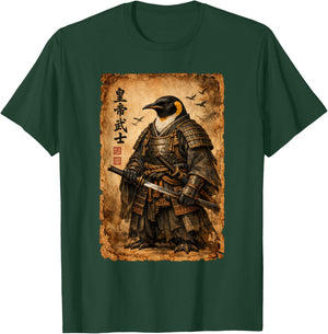 Penguin Samurai Art Japanese Vintage T-Shirt - T-Shirt | Forest