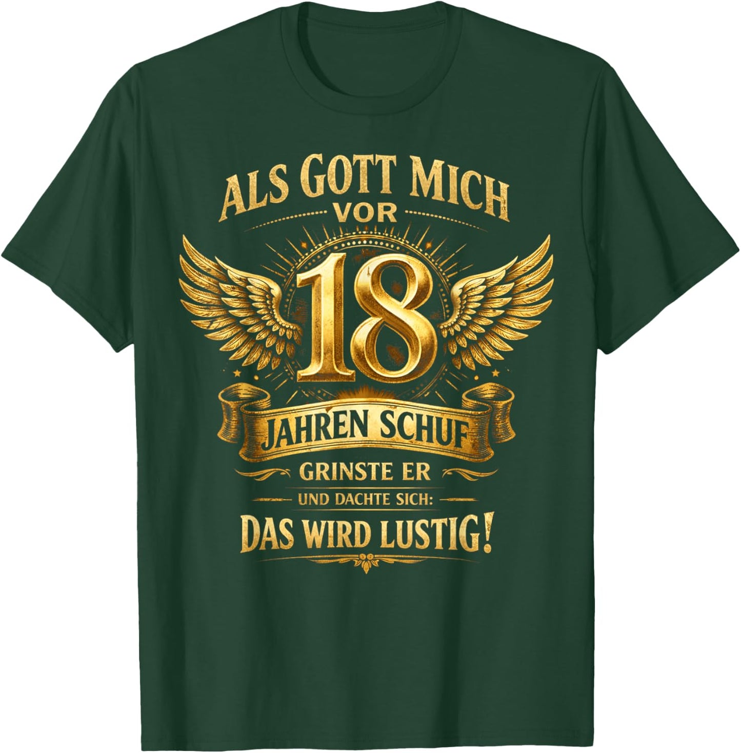 18. Geburtstag Junge Mädchen 18 Jahre 2008 Lustig Geschenk T-Shirt - T-Shirt | Forest